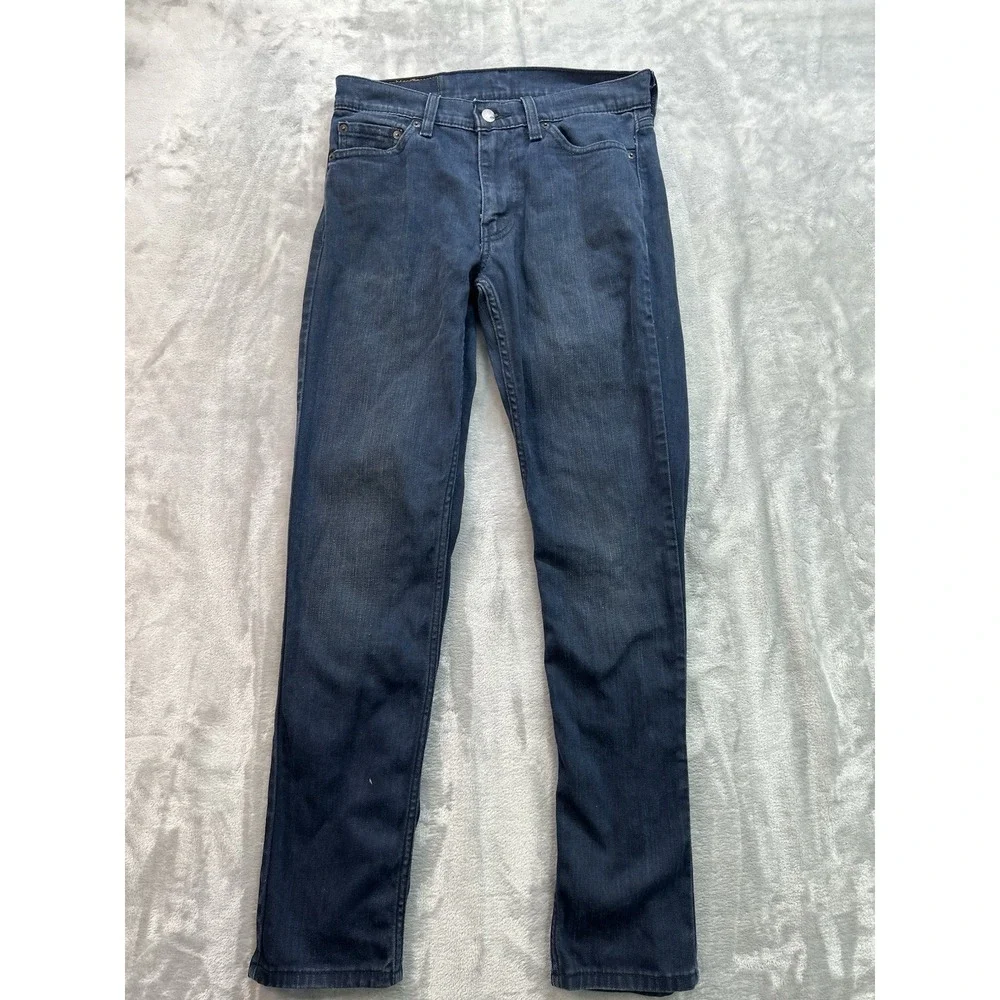 Levis 511 Jeans Mens Sz 30x32 Black Slim Dark Faded Guys Work Pants Denim Street